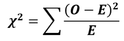 chi-square test statistic