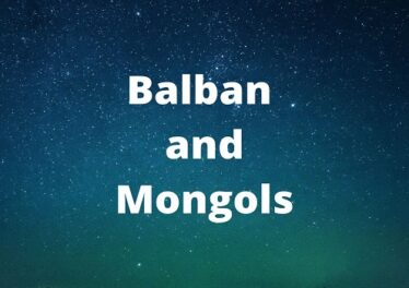 Balban and Mongols