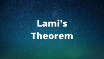 Lami's Theorem