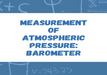 Measurement of Atmospheric Pressure