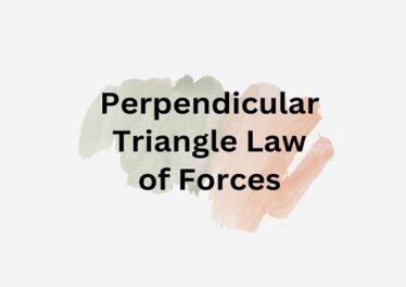Perpendicular Triangle Law of Forces