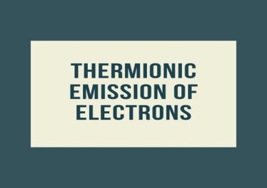 Thermionic Emission of Electrons